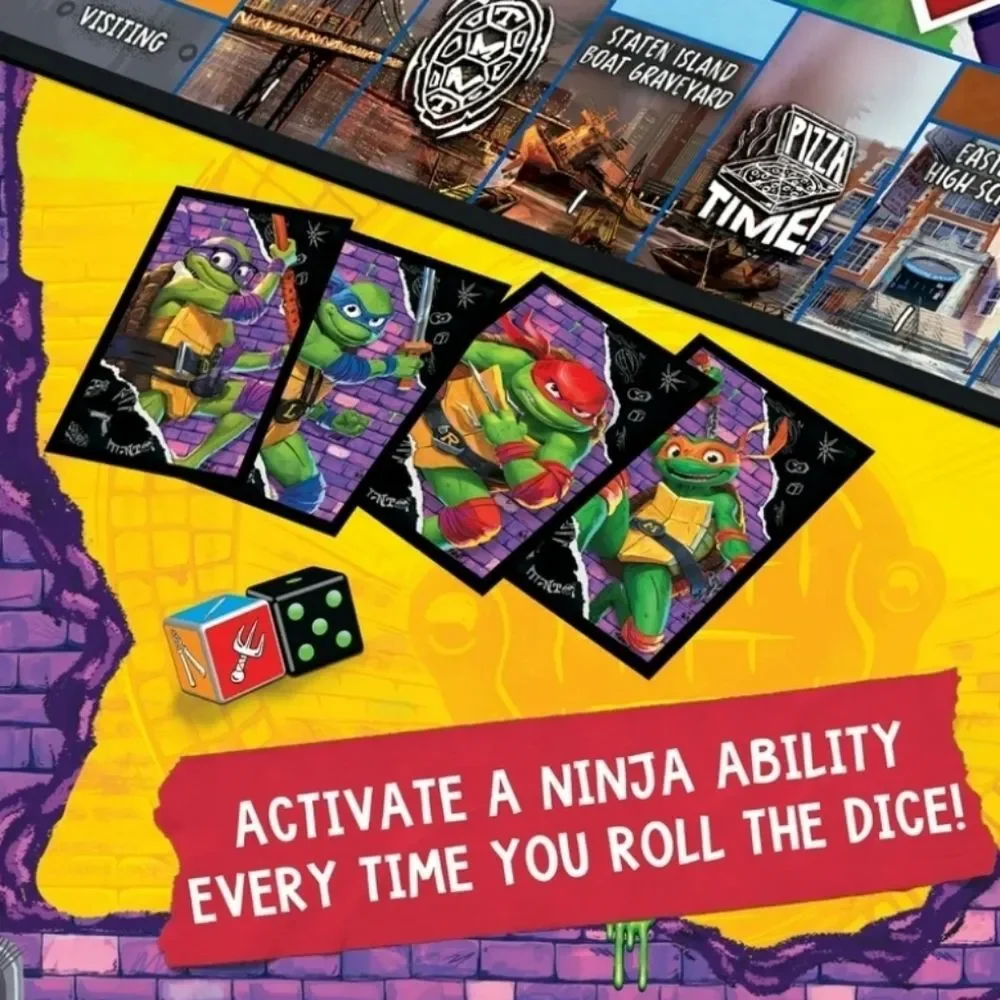 NEW Monopoly TMNT Teenage Mutant Ninja Turtles Mutant Mayhem Edition Board Game
